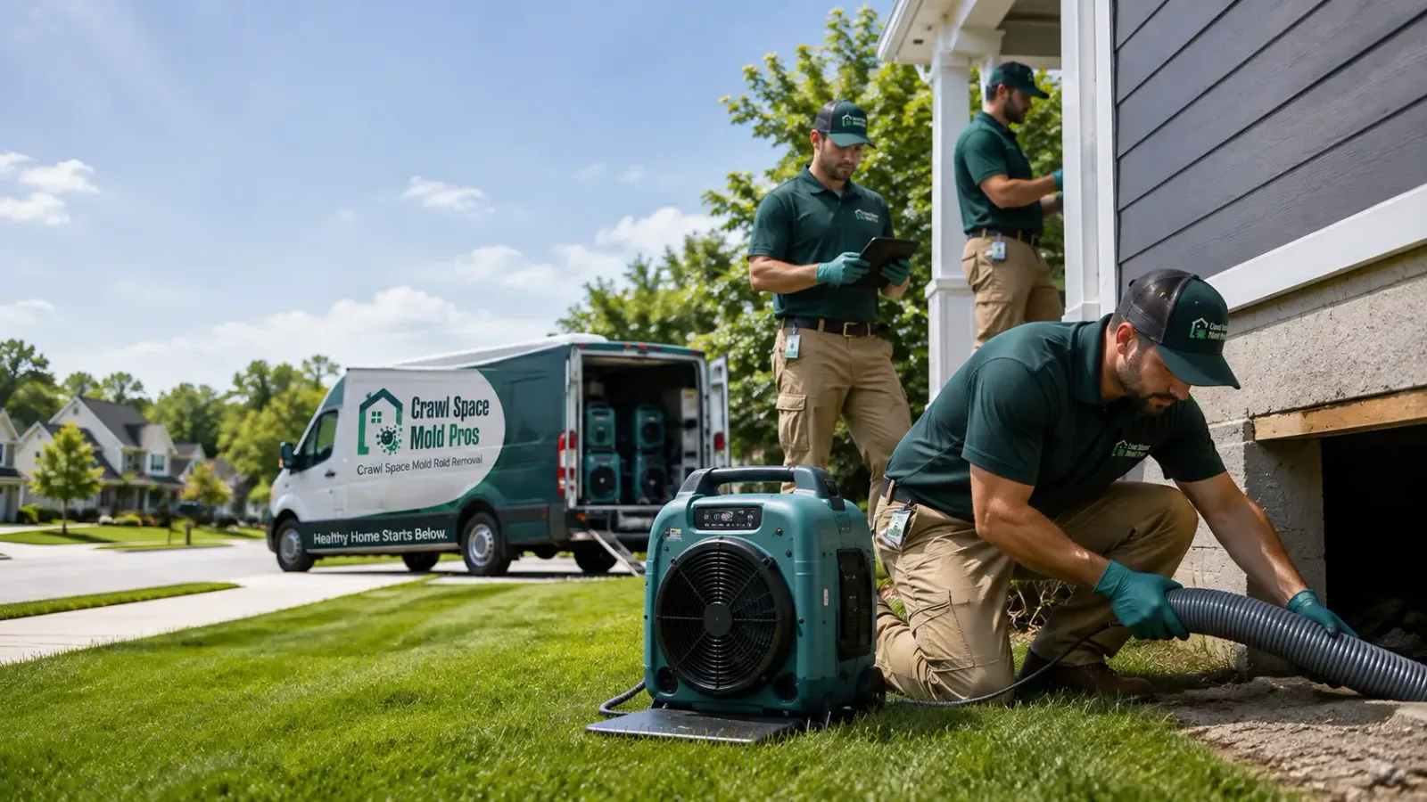 Crawl Space Mold Removal in Bloomington, WI
